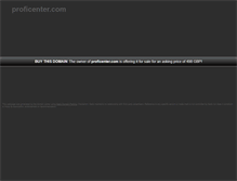 Tablet Screenshot of proficenter.com