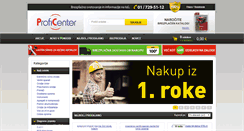 Desktop Screenshot of proficenter.si